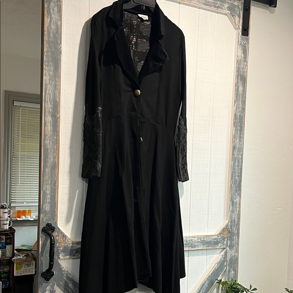 Elegant Black Trench Coat